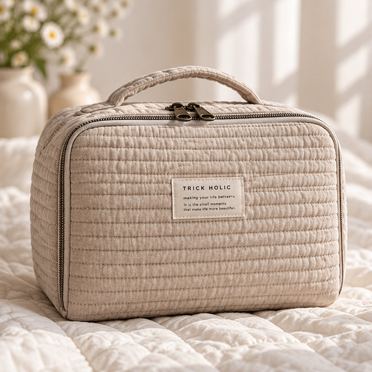 Sentimental Trickholic 7mm Quilted Trunk Pouch (S size - Select Color)