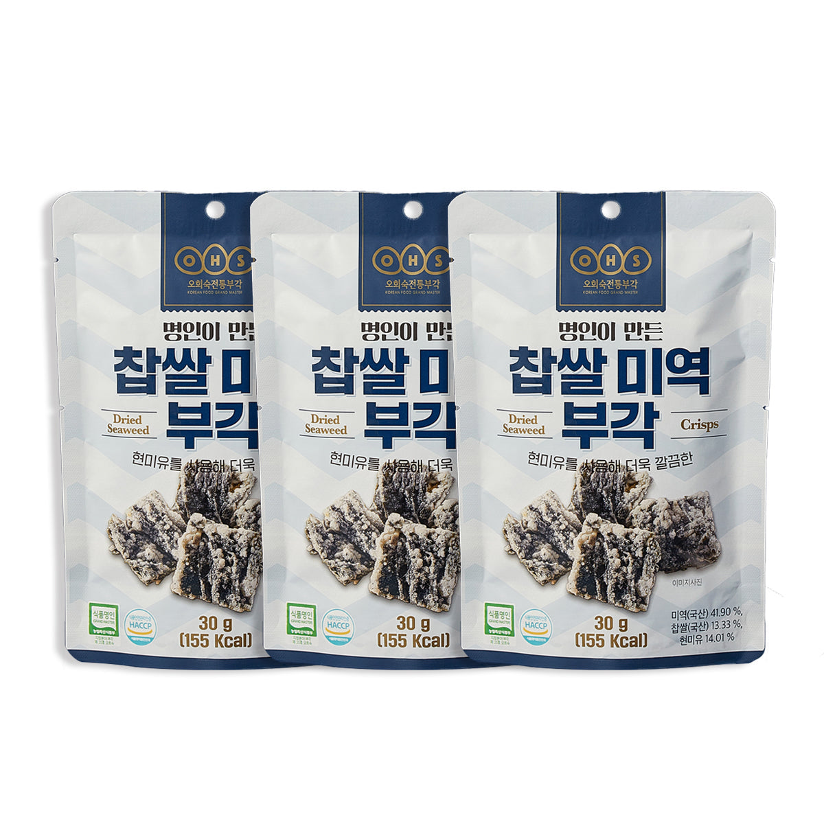 Master Craftsman Glutinous Rice Seaweed Chips 30g x 3 packs