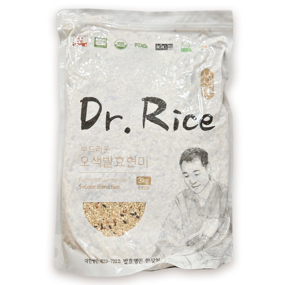 Sangsaengchon - Five-Color Fermented Brown Rice Dr. Rice 3kg x 1 Bag (Refrigerated Storage) 2025 Fresh Harvest