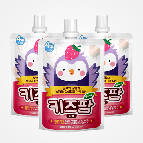 Kids Farm Fruit & Vegetable Drink for Children - Strawberry (100ml*10 packs)