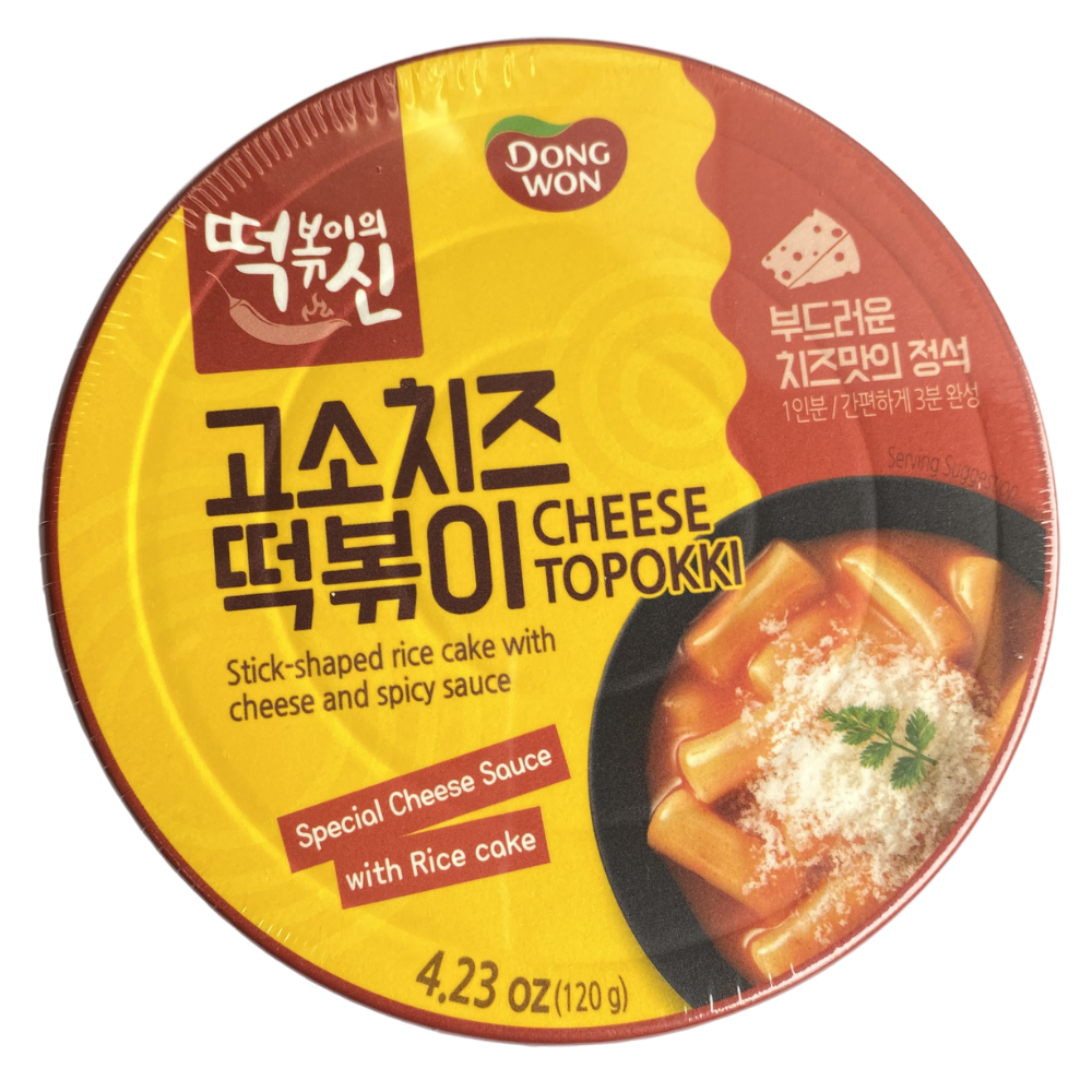 Dongwon Cup Tteokbokki Savory Cheese Tteokbokki 120g * 4 packs - Limited to 1 per order