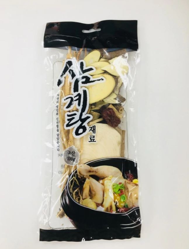 100g of Samgyetang ingredients