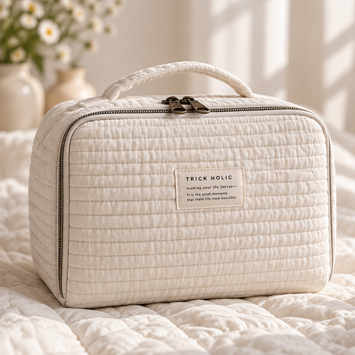 Sentimental Trickholic 7mm Quilted Trunk Pouch (S size - Select Color)