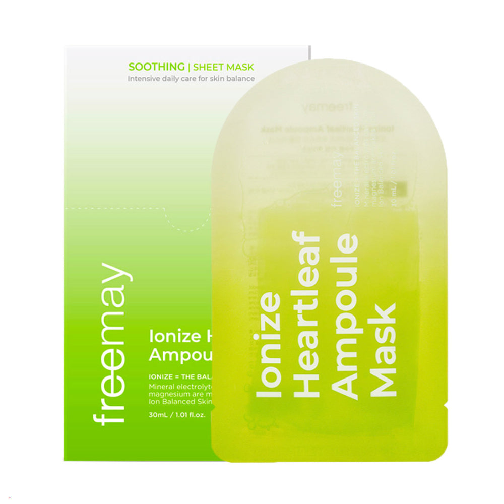 Freemay Ionize Heartleaf Ampoule Mask 10 Sheets