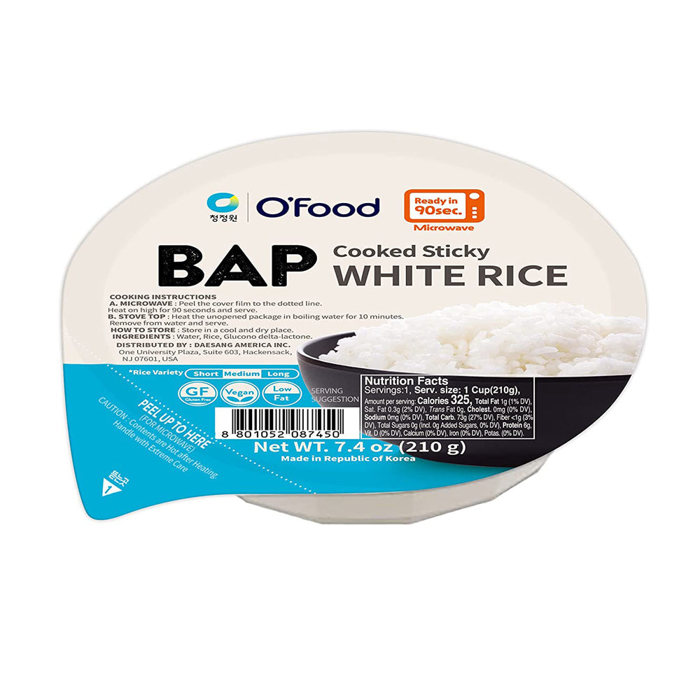 Chungjungone O'Food Instant Rice (210g x 12 packs)
Limited to 1 per order