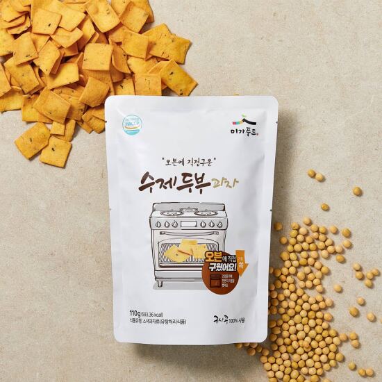 미가 - 오븐에 직접 구운 수제두부과자 110g X 3봉 유통기한: 2026년 11월 26일