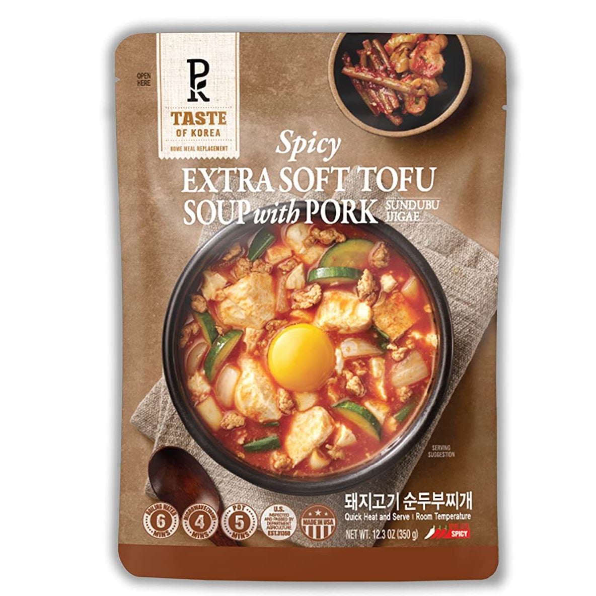 E-mart PK Instant Stew Pork Soft Tofu Stew 350g (Store at room temperature)