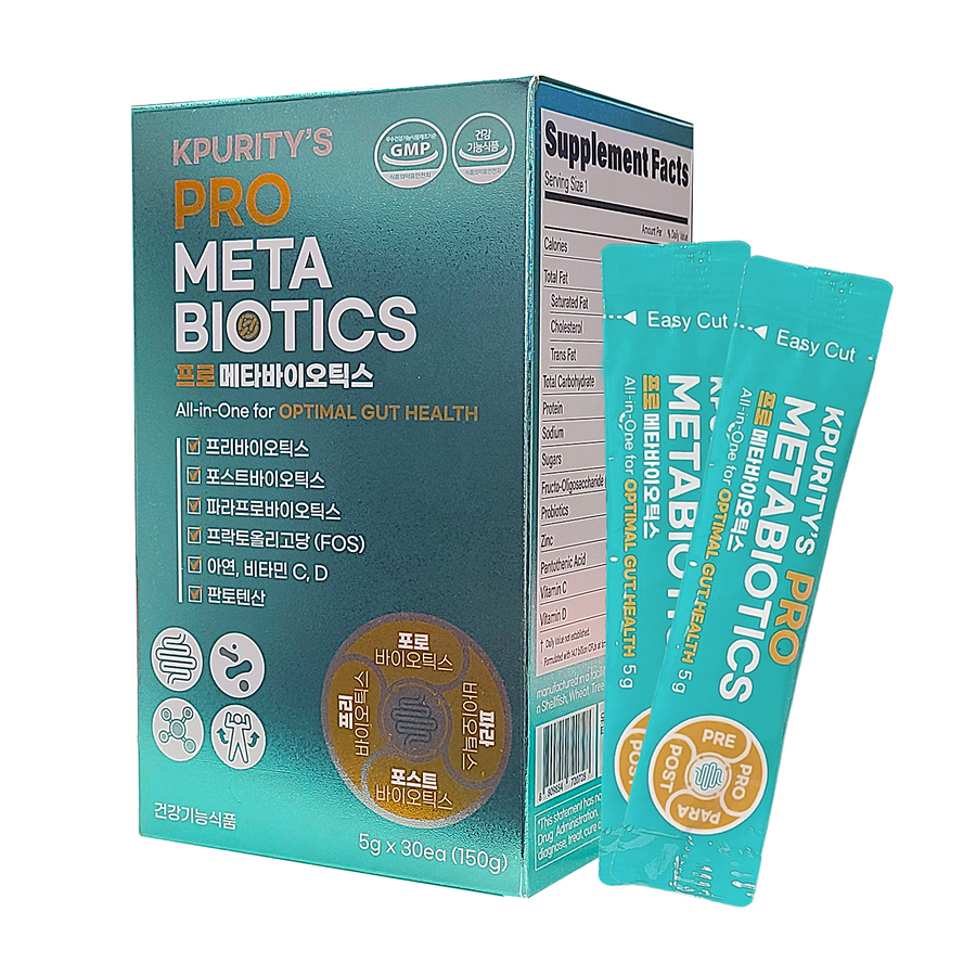 KPURITY'S - Pro Metabiotics (5g x 30 packets) Expiration Date: June 15, 2024