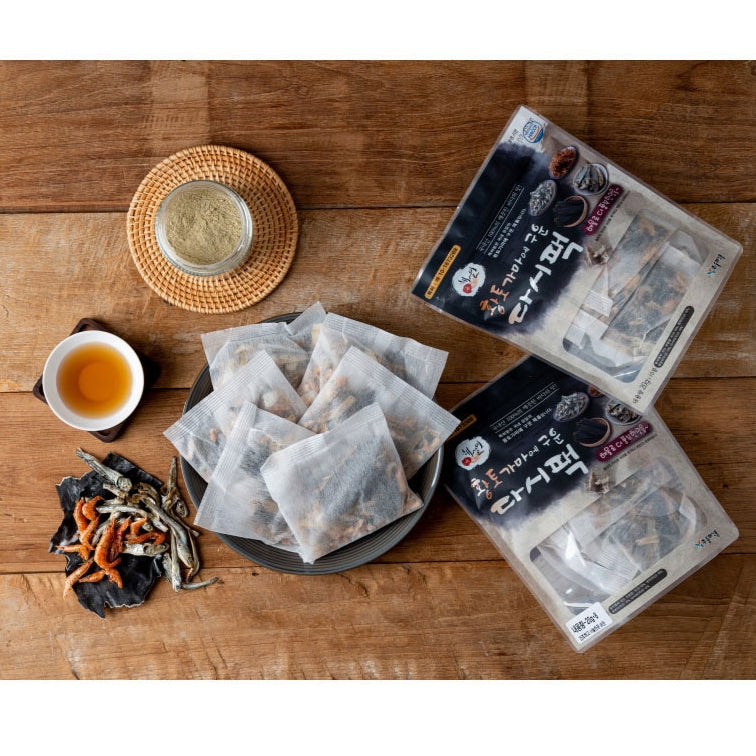 Haesali Yellow Clay Kiln Baked Dashi Packs (20g x 10 packs)
