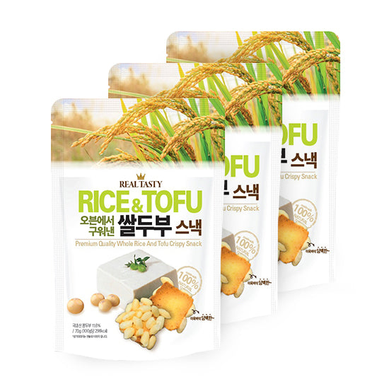 Oven-baked rice tofu snack 70g * 3 packs