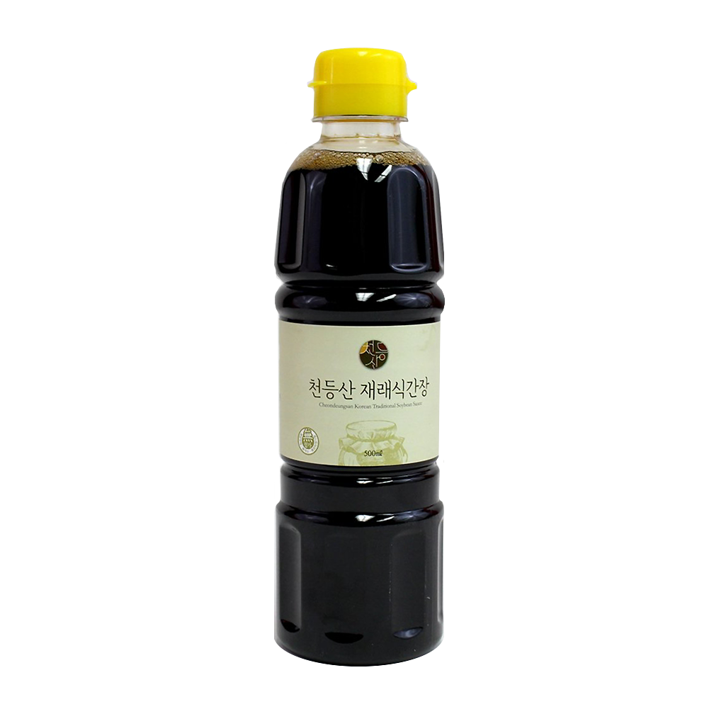 Cheondeungsan Traditional Soy Sauce 500ml (Joseon Soy Sauce, 100% Domestic Soybeans)