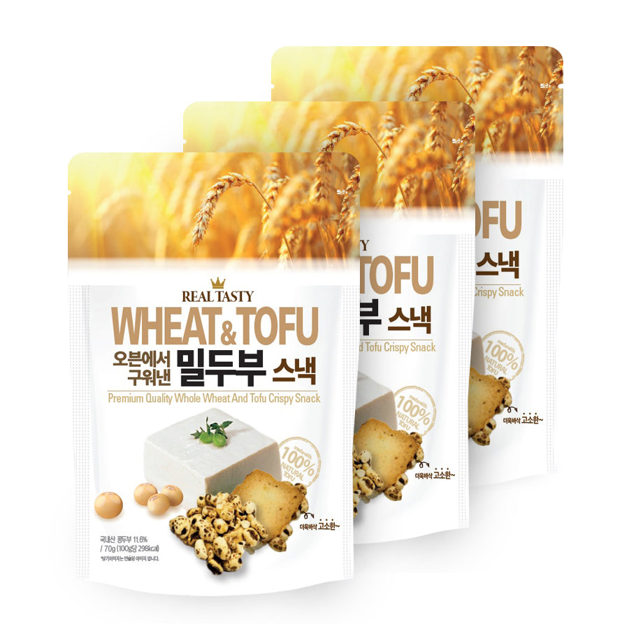 Oven-baked wheat tofu snack 70g * 3 packs