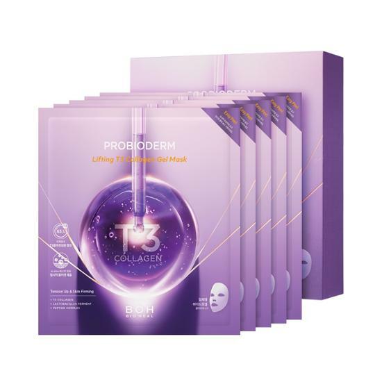 Biohealbo Probioderm Lifting T3 Collagen Gel Mask (4+1 Promotion)