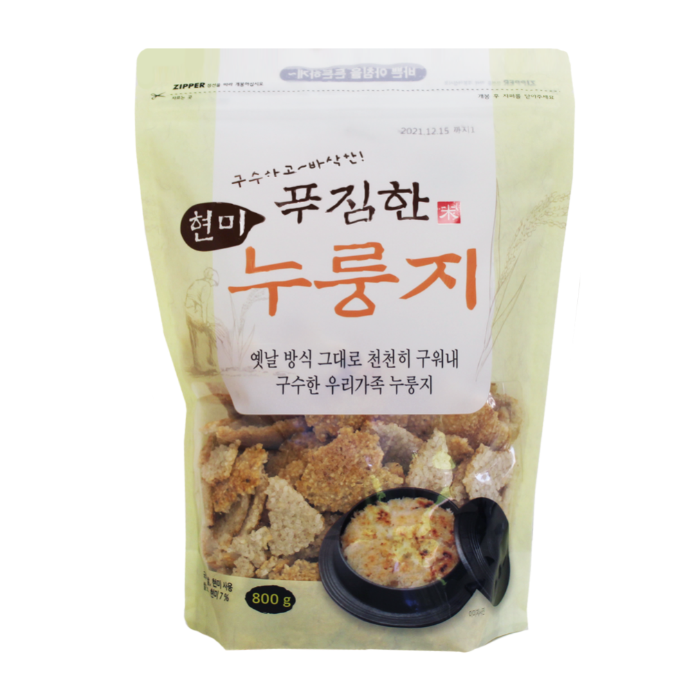 Gangwondo Brown Rice Chips (Nurungji) 800g </br> EXP. DATE: 01/21/2023