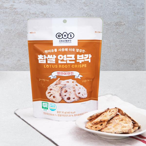 OHS CRISP MASTER'S Glutinous Rice Lotus Root Crisps 30g x 3 Bags