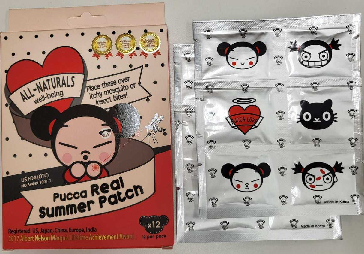 PUCCA REAL SUMMER Mosquito Patches 1 box (12pcs)