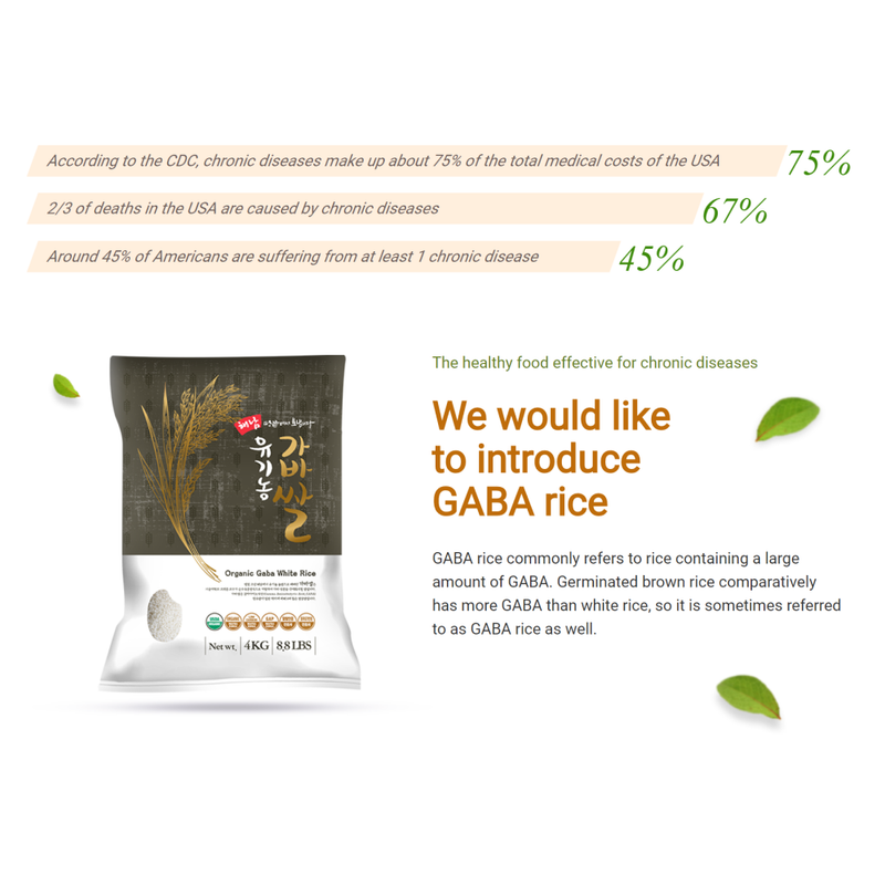 [SEPARATE FREE SHIPPING] Haenam Organic GABA White Rice 4kg x 4 bags (Milled Date: 11/06/2023 )