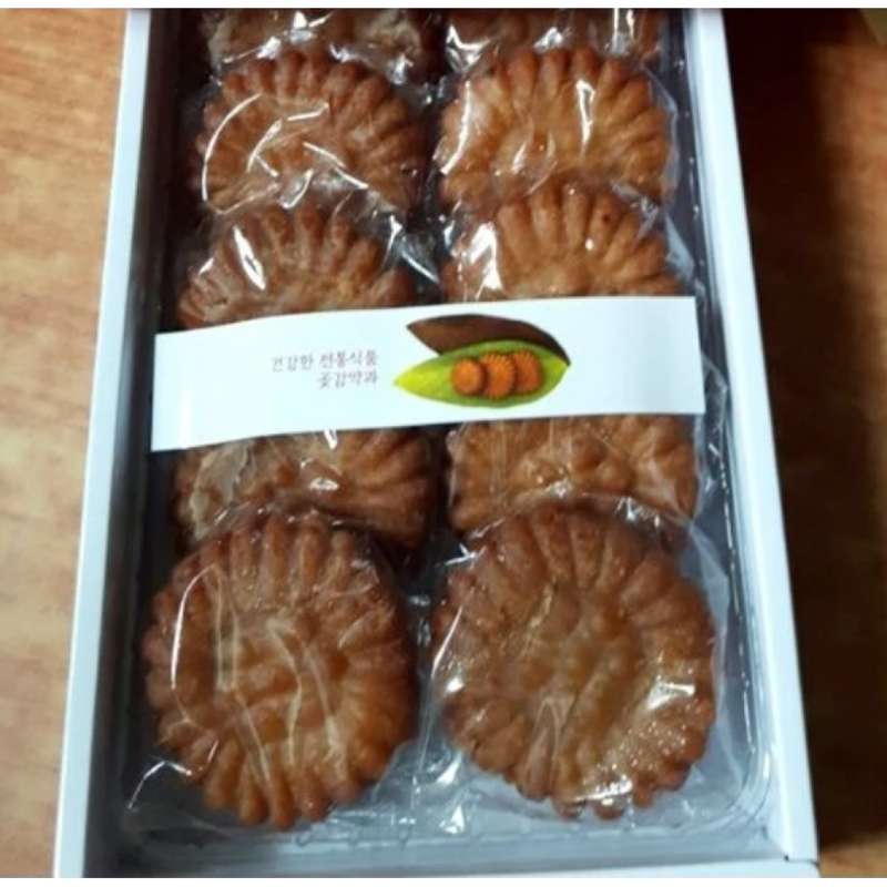 Korean Persimmon Honey Cookie (Yakgwa) KING SIZE 50g x 10 Cookies