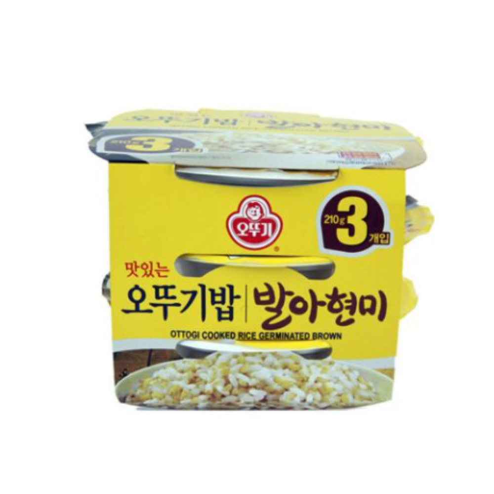 Ottogi Deliciously Cooked Brown Rice 210g x 3 packs