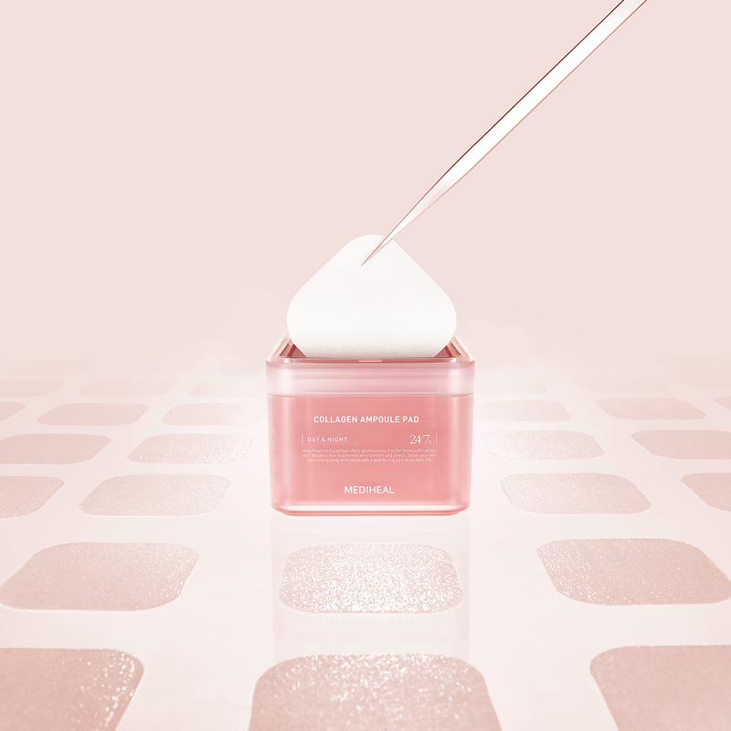 MEDIHEAL Collagen Ampoule Pad (100 Pads)