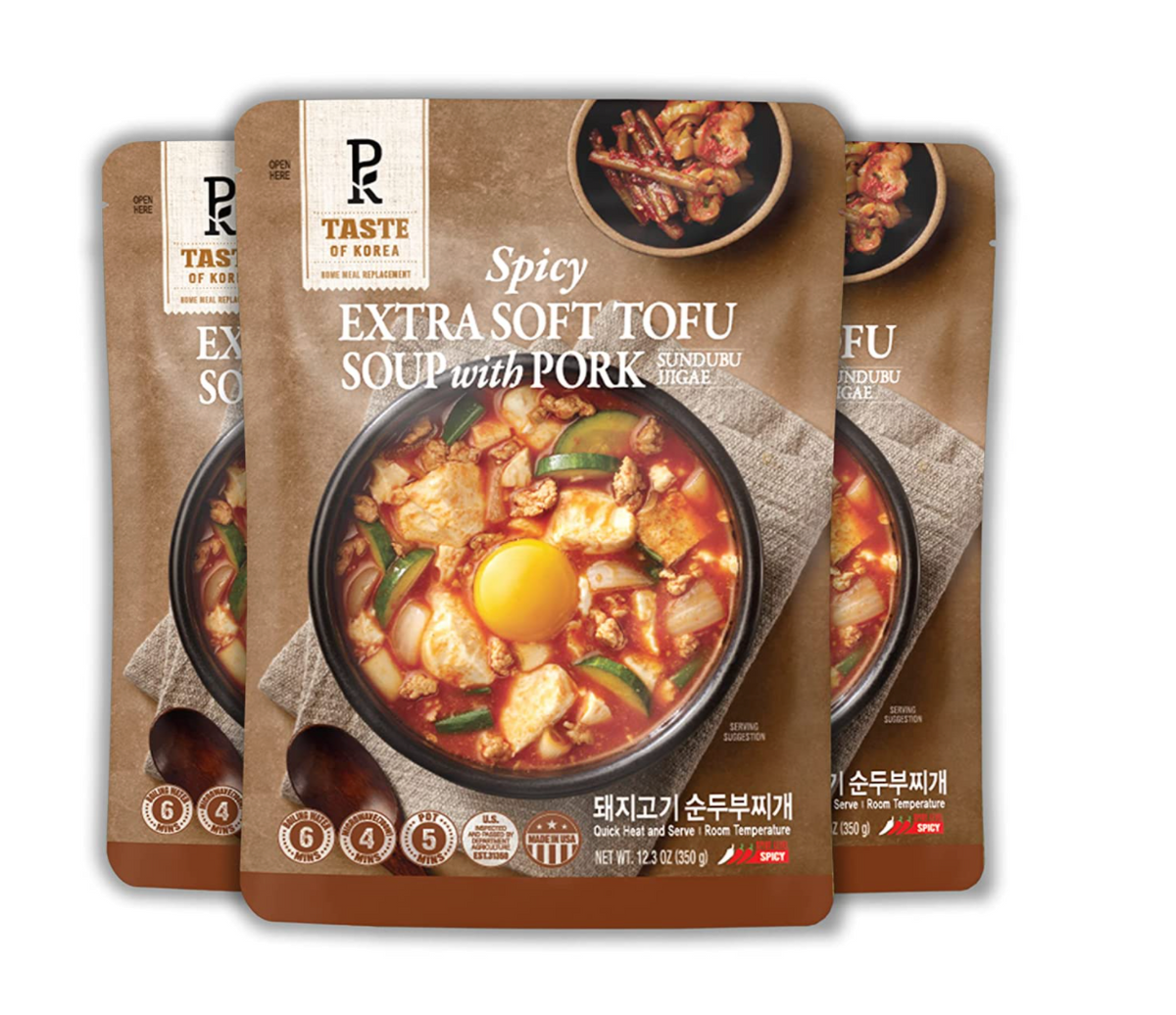 Spicy Extra Soft Tofu Soup with Pork (SunDuBu JjiGae) 350g