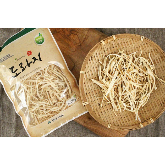 Gangwondo Dried Bellflower Roots (Doraji) 100g Seoul Mills