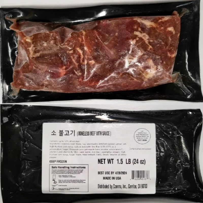 [MILLS EXPRESS] K-BBQ Marinated Bulgogi USDA Choice Sliced Beef 1.5lb x 1 pack