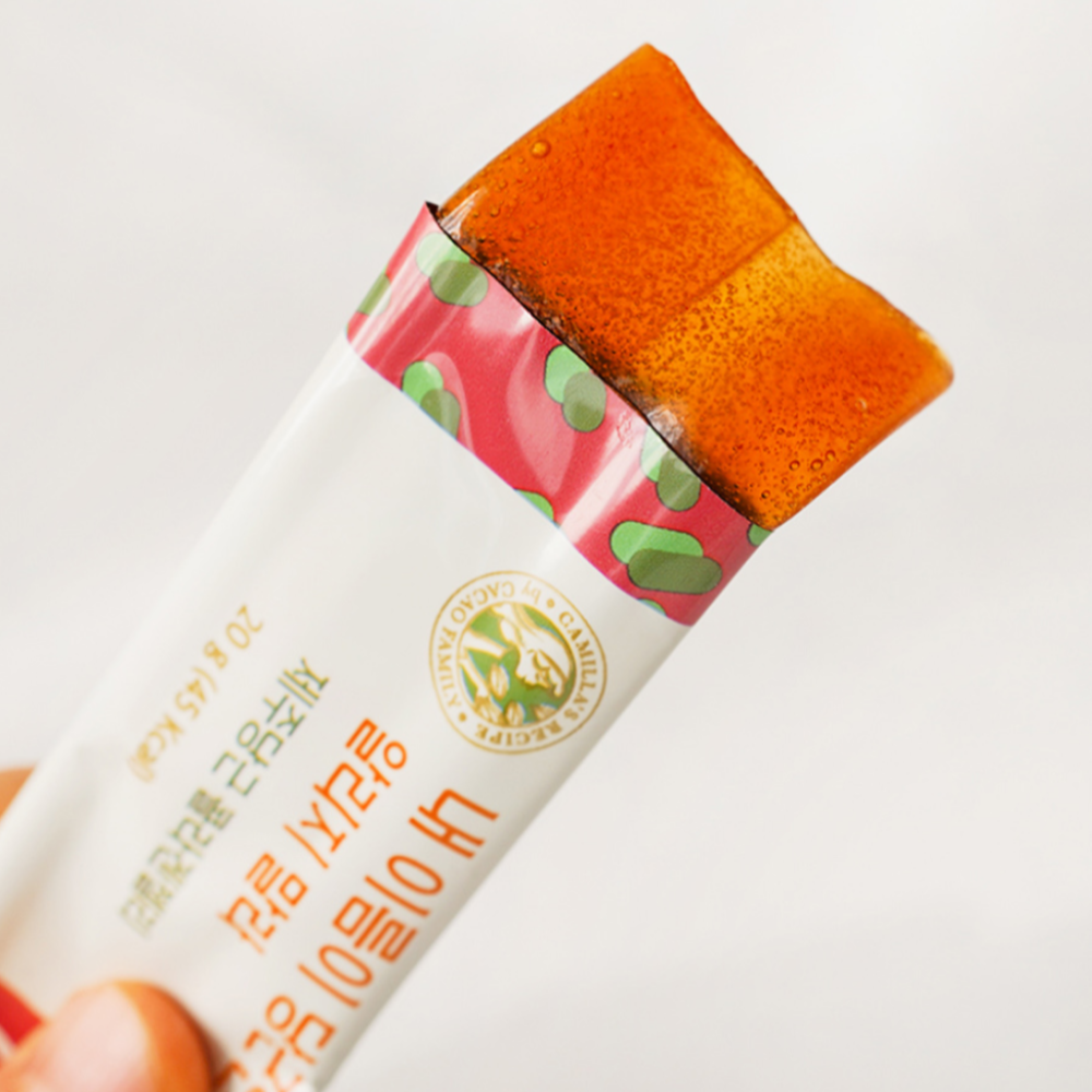 CAMILLA’S RECIPE Jeju Carrot Collagen Jelly with Prebiotics 20g x 15 Jelly Sticks