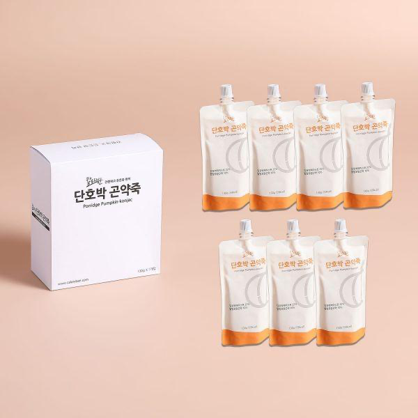 ½ Calorie Sweet Pumpkin and Konjac Porridge (130g x 7 Packs per Order)