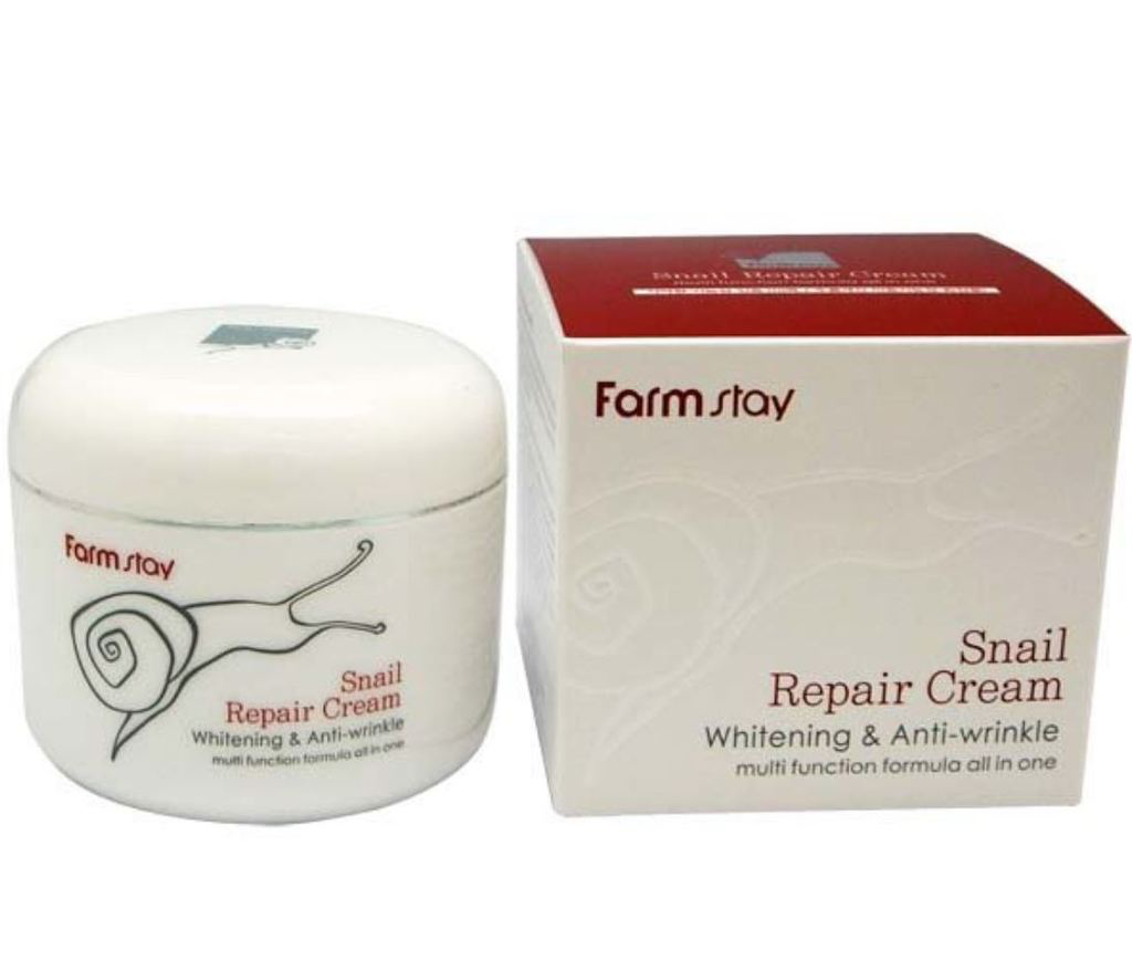 SeoulMills and the Farm Stay snail extract repair cream.