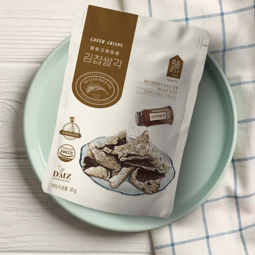 GLUTINOUS Rice Seaweed Snack (Kim-Bu-Gak) 30g (5 different flavors)