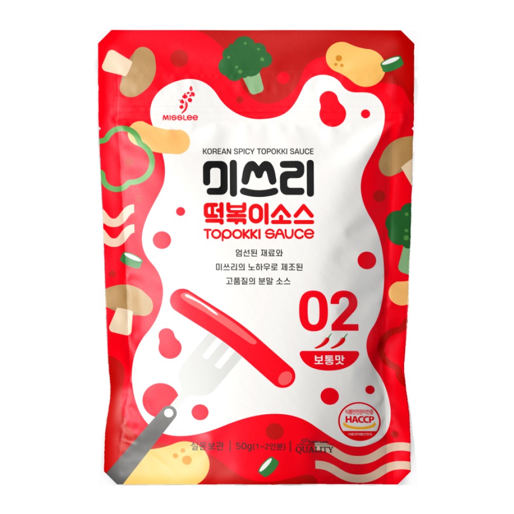 Miss Lee Tteokbokki Powder Sauce Level 2 (3 Packs Per Order)