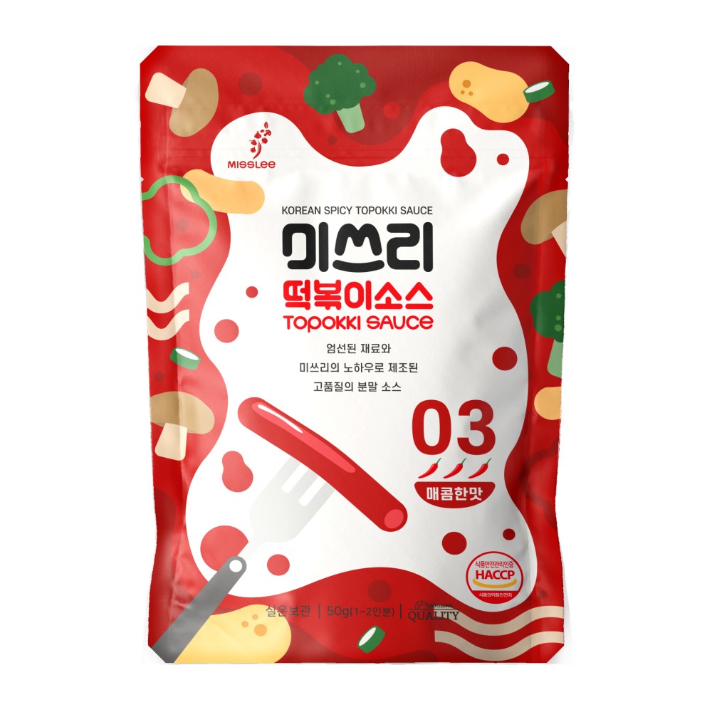 Miss Lee Tteokbokki Powder Sauce Level 3 (3 Packs Per Order)