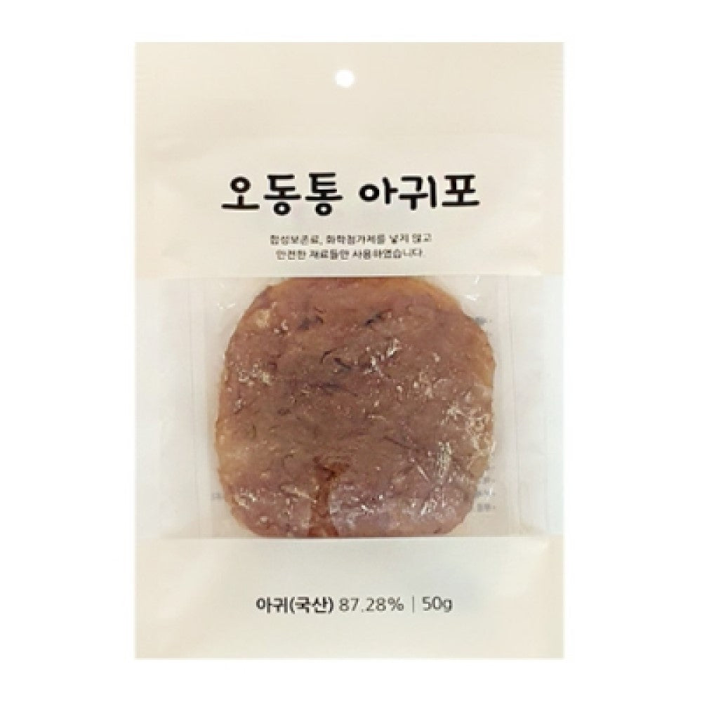 ODONGTONG All Natural Seasoned Dried Monkfish Fillet (Ah-gwi po) 50g