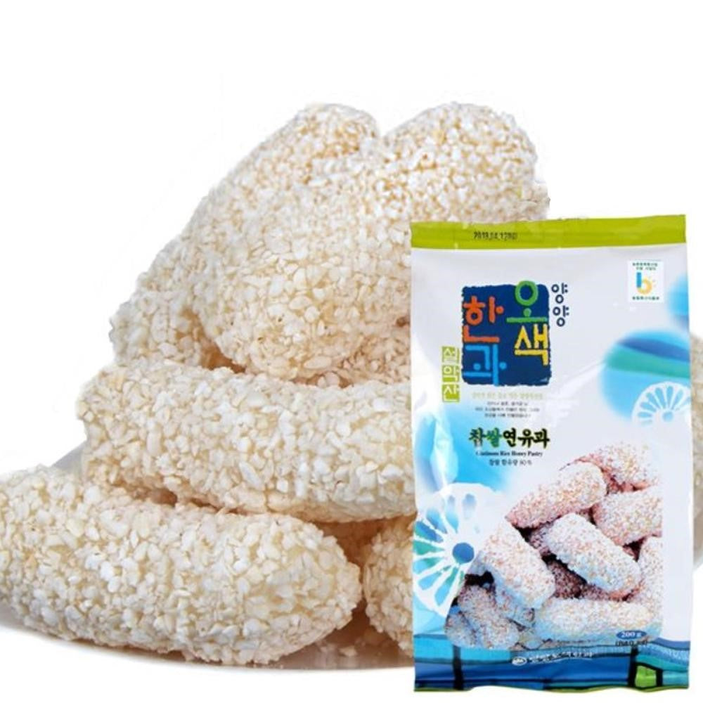 Gangwondo Sweet Rice Snack Variety Set (Yugwa) (3 flavors)