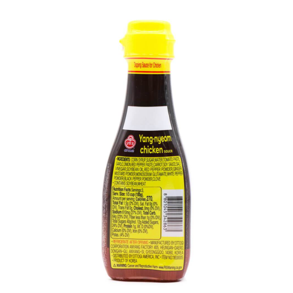 OTTOGI Yang-nyeom Chicken Sauce (Original) - Sweet & Spicy Sauce for Korean Fried Chicken 300g