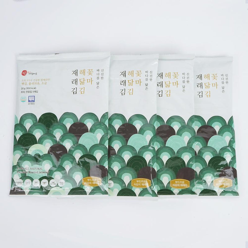 Cconma 100% All Natural Premium Roasted Seaweed 20g x 4 packs