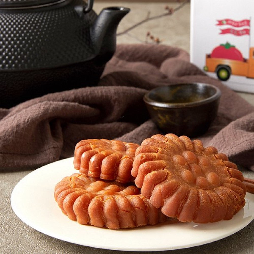Korean Persimmon Honey Cookie (Yakgwa) KING SIZE 50g x 10 Cookies