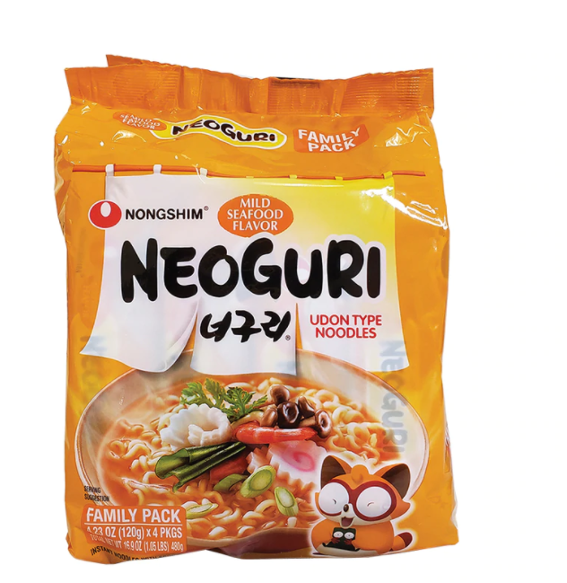 Nongshim Mild Neoguri Multi-pack (4 packs)
