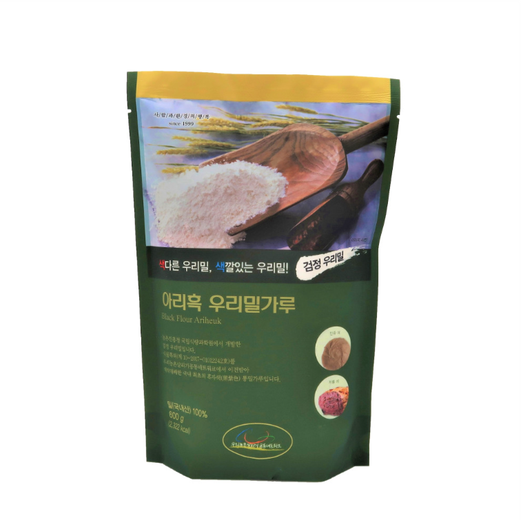 아리흑 - 우리밀가루(흑밀가루) 600g </br> 유통기한 : 2023년 3월 20일