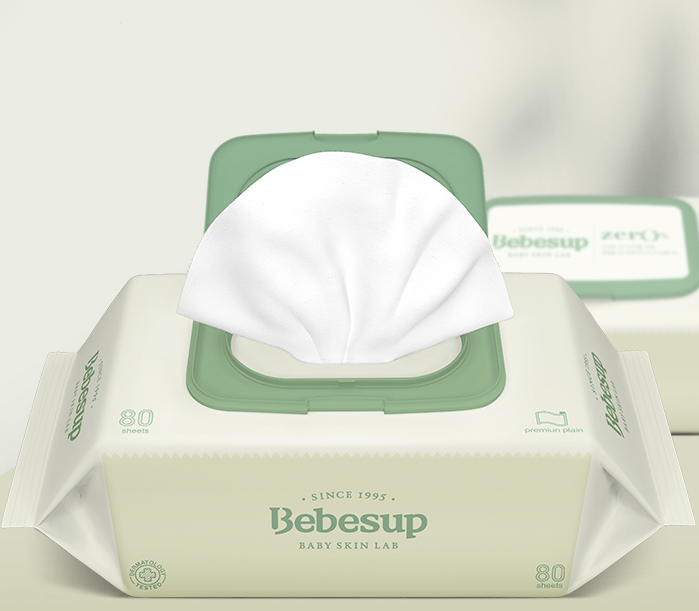 Bebesup Baby Skin Lab Zero Plain Wet Wipes 80 sheets * 10 packs (1 box)