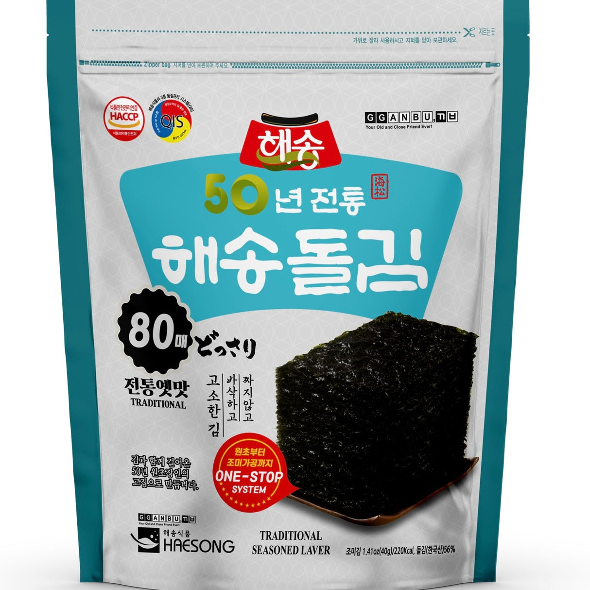 Premium Stone Seaweed Haesong Stone Seaweed 80 sheets (40g) x 3 packs