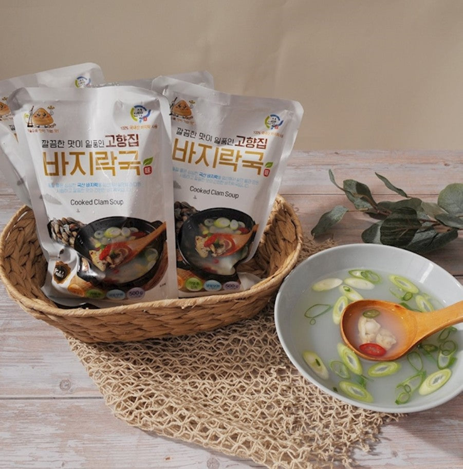 [Free Separate Shipping][Kkotma Fresh] Freshwater Clam Soup + Manila Clam Soup Seomjin River Gourmet Set 5-Pack