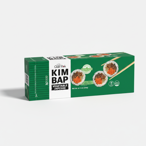 [MILLS EXPRESS] JEJU Chef Koh's Vegan Vegetable Japchae Kimbap (Frozen) 230g (1 roll)