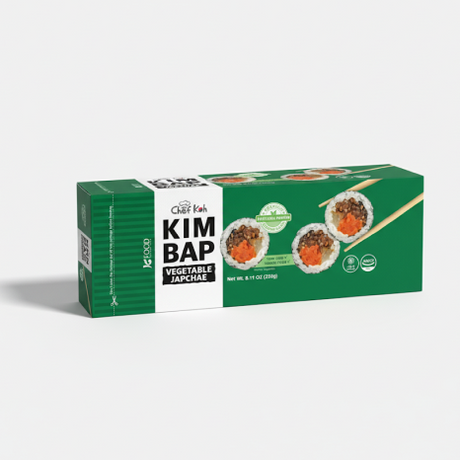 [MILLS EXPRESS] JEJU Chef Koh's Vegan Vegetable Japchae Kimbap (Frozen) 230g (1 roll)