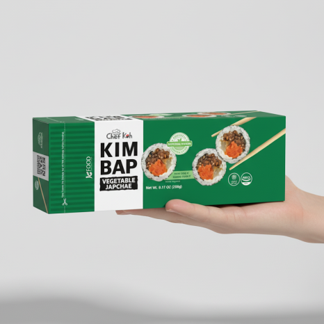 [MILLS EXPRESS] JEJU Chef Koh's Vegan Vegetable Japchae Kimbap (Frozen) 230g (1 roll)