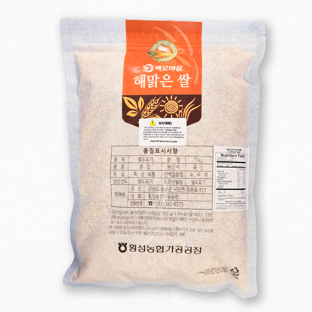 Hoengseong Agricultural Cooperative - Barley Rice 1kg