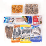 [Free Separate Shipping] 8-Variety Wild Seafood Set 2.5kg (Yellowtail, Spanish Mackerel, Butterfish, Flounder, Conger Eel, Crab Meat, Sea Squirt, Sea Cucumber) Buy 1 Get 1 Free