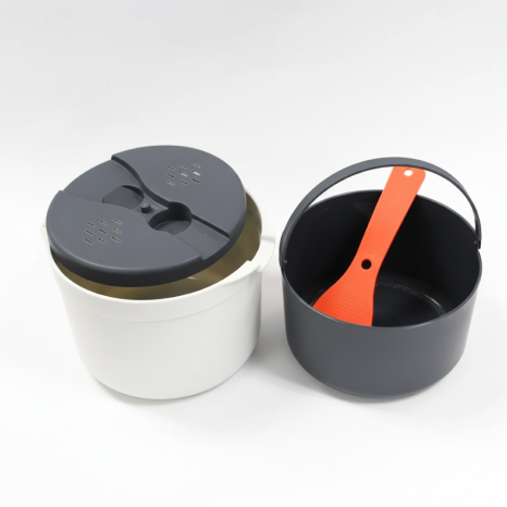 MAMMA RECIPE Kkini Kit Microwaveable Rice Pot "The Instant Bibimbap Maker"