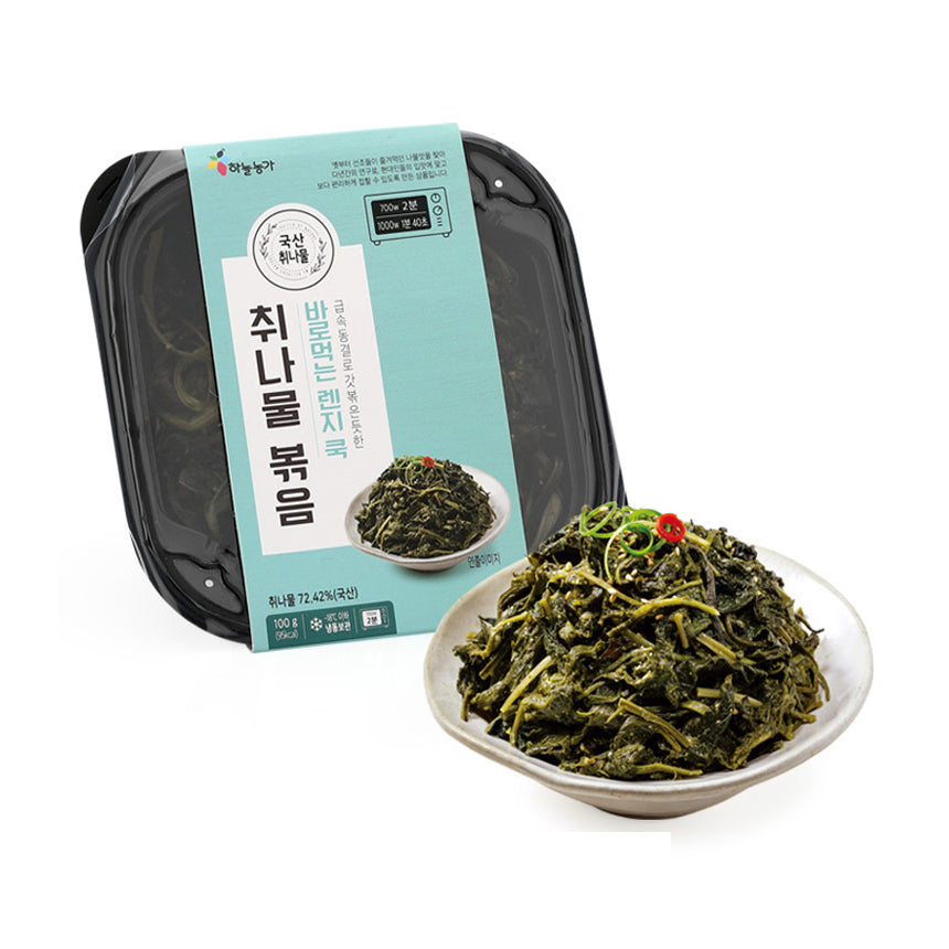 [Kkotma Fresh] Haneul Nongga Ready-to-Eat Greens - Stir-fried Aster 100g